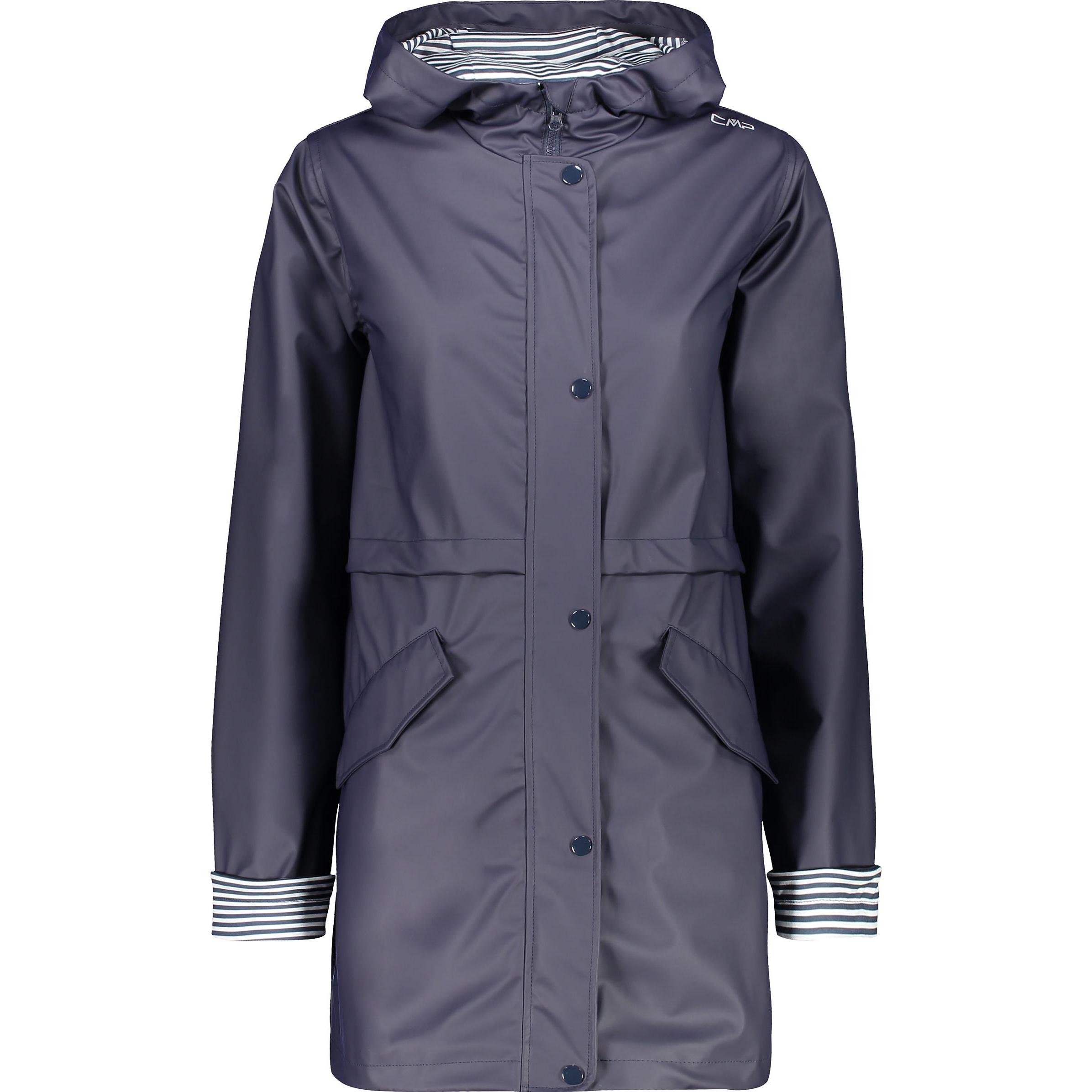 CMP Campagnolo, Damen, Jacke, Rain Jacket Fix Hood (XL), Blau, XL