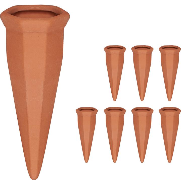 Relaxdays 8x clay cone (Clay cone)