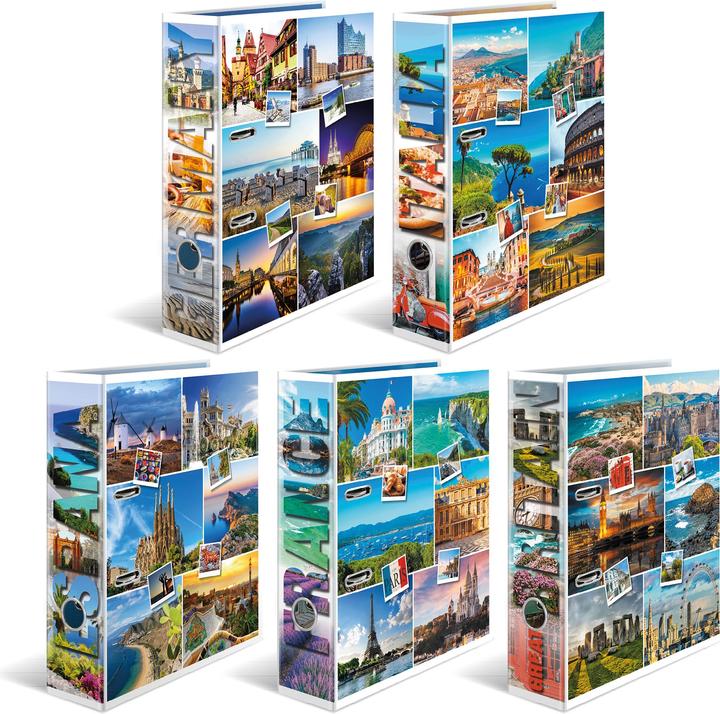 Immagine prodotto HERMA 1x10 Cartella con motivo Europa per DIN A4 (A4, 70 mm, 10 pz.)