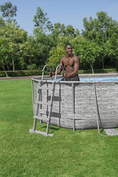 Produktbild Bestway Pool Power Steel mit Zubehörset, 427x250x100 cm (427 x 250 x 100 cm)