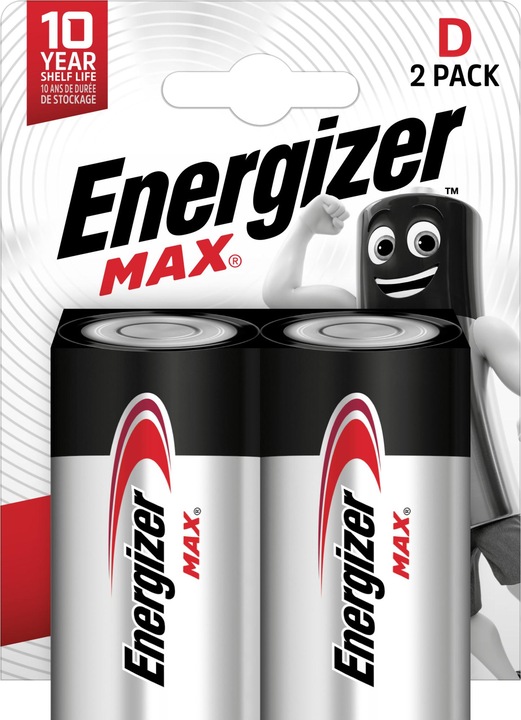 Image du produit Energizer Max Alcaline (2 pcs, D)