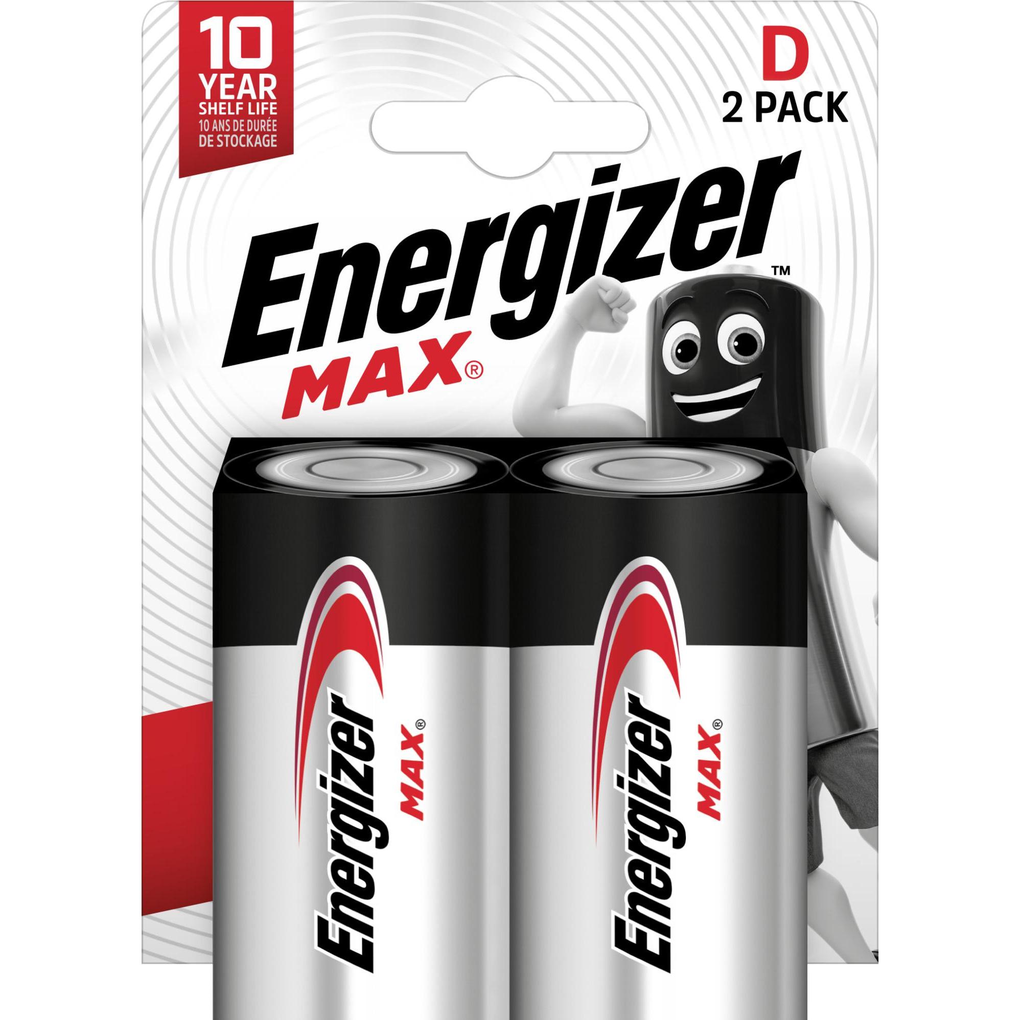 Energizer Max Alkaline (2 Stk., D), Batterien + Akkus