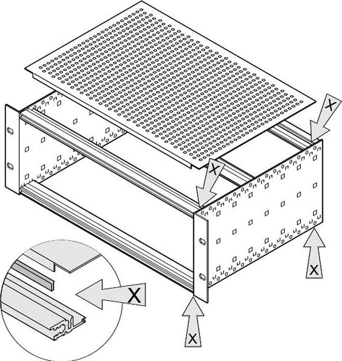 Immagine prodotto Schroff Guarnizione EMC (acciaio, inossidabile) tra la piastra di copertura e la guida orizzontale - K