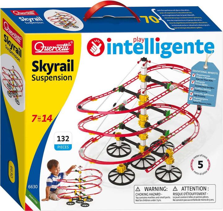 Actual product image Quercetti Knikkerbaan Suspension, 132dlg.