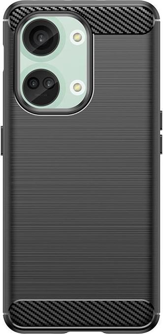 Produktbild Hurtel Carbon Case silicone case for OnePlus Ace 2V/OnePlus Nord 3 - black (OnePlus Nord 3, OnePlus Ace 2V)