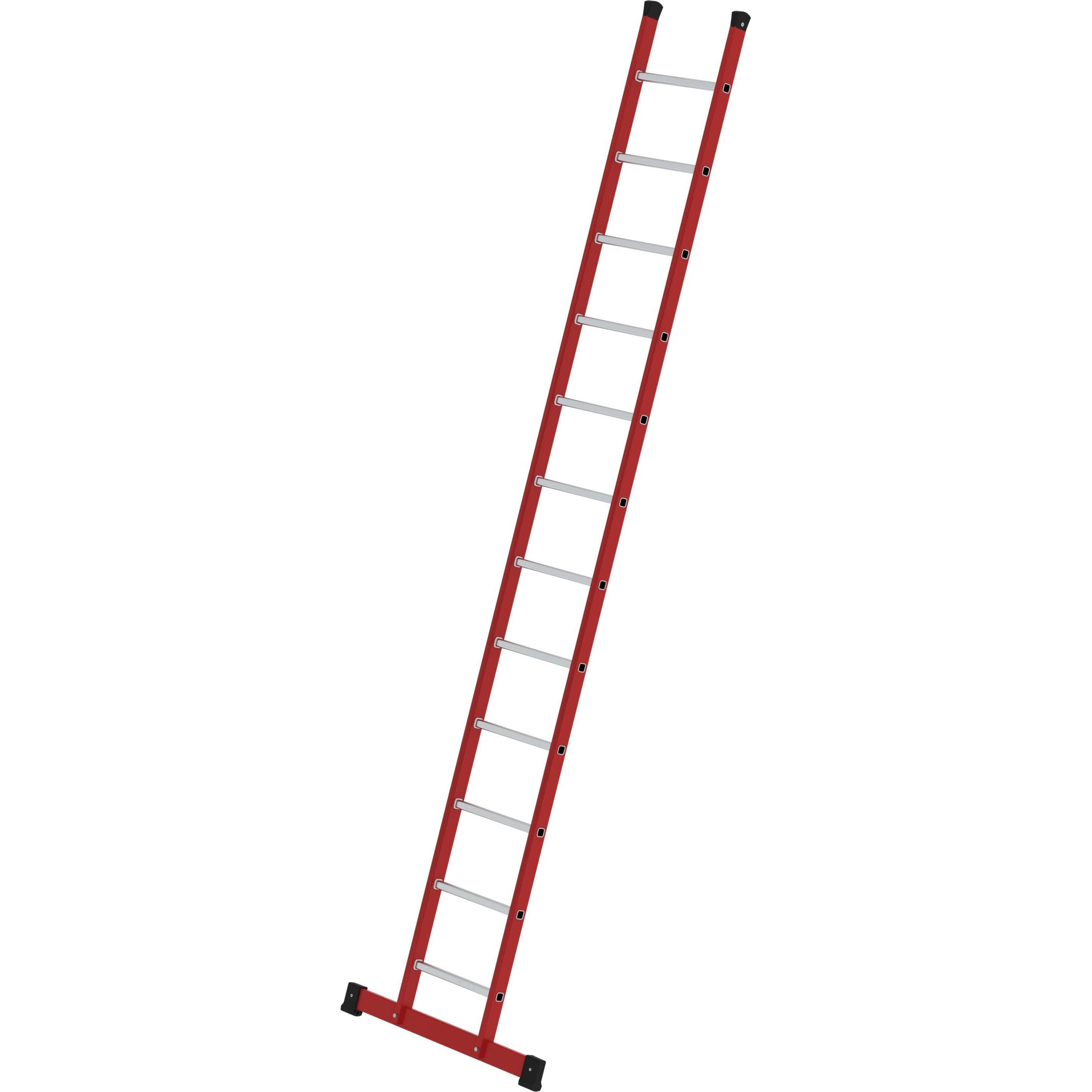 Munk, Scala a pioli, Scala a pioli singola in vetroresina/alluminio con traversa 12 pioli (Scala singola, 360 cm)