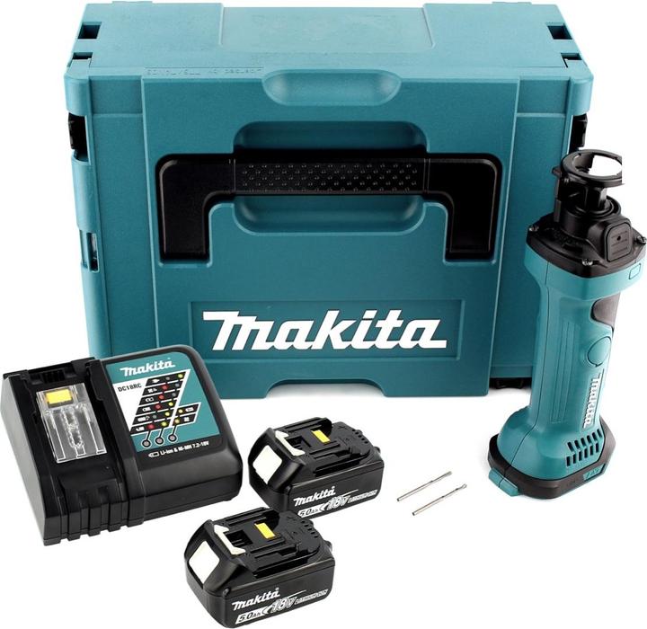Image du produit Makita DCO 180 RMJ Affleureuse plaque de plâtre 18V avec boîtier MAKPAC + 2 x Batteires 5,0 Ah + Cha