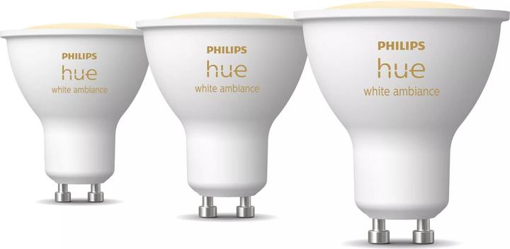 Philips Hue White Ambiance (GU10, 400 lm, 3x)