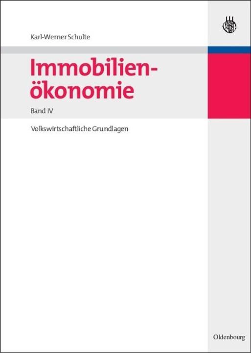 Produktbild Immobilienökonomie (Deutsch, 2008)