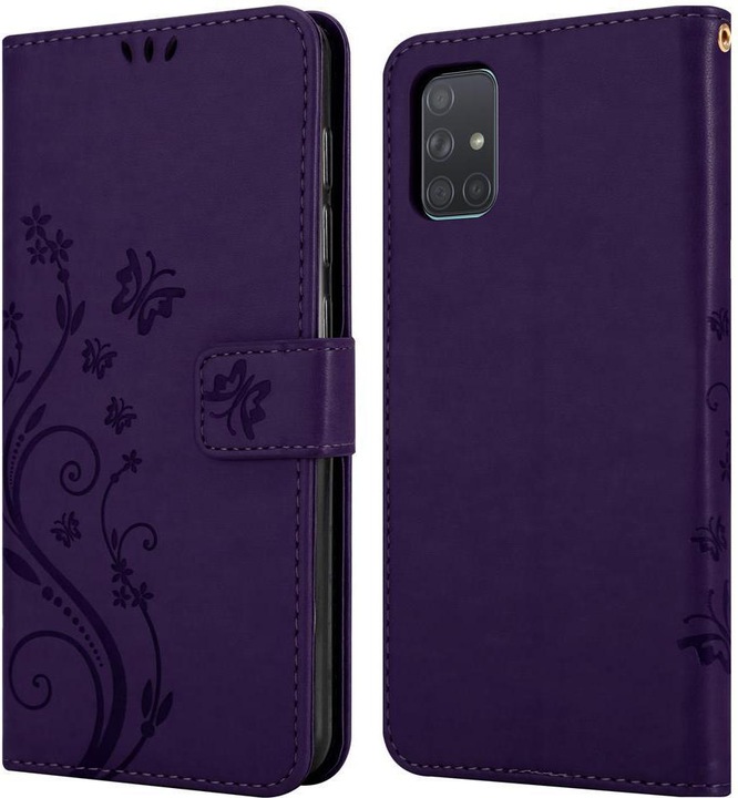 Actual product image Cadorabo Flower Book Cover (Samsung Galaxy A71)