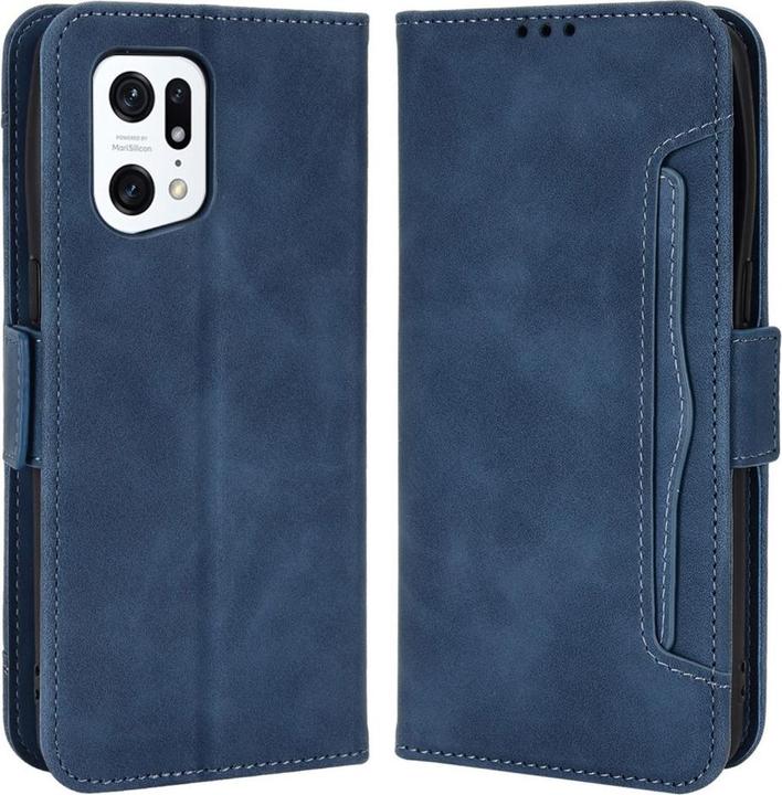 Produktbild Cover-Discount OPPO Find X5 Pro - Etui mit vielen Kartenfächer dunkelblau (Oppo Find X5 Pro)