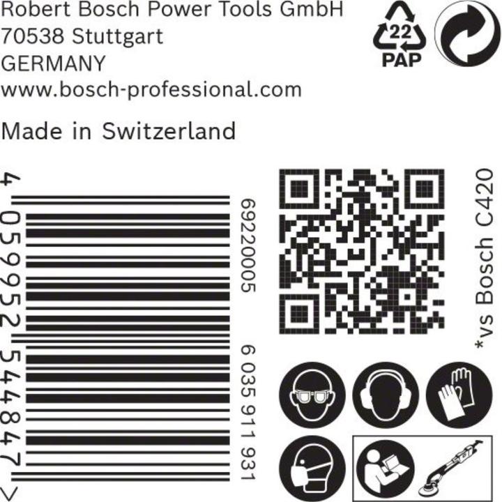 Actual product image Bosch Professional Zubehör EXPERT C470 Sandpaper with 19 holes for drywall sander, 225 mm, G 40, 25 pcs. (40)