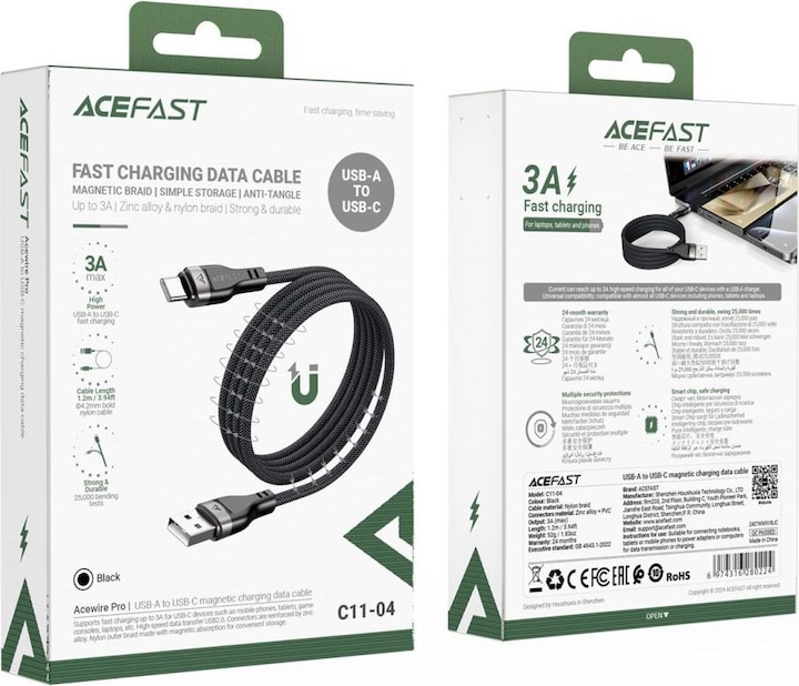 Image du produit Acefast enveloppe magnétique (1.20 m, USB 2.0)