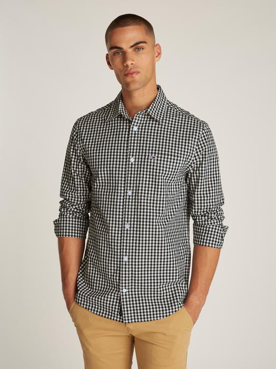 Immagine prodotto Tommy Jeans Camicia a Maniche Lunghe in Popeline a Quadri (S)