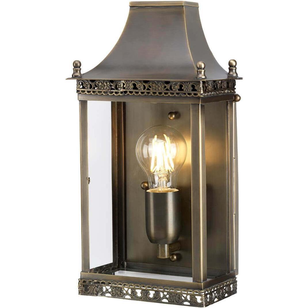Elstead Lighting, Wandleuchte + Deckenleuchte, Regents Park Aussen-Wandleuchte E27 Gealtertes Messing IP44 (E27)
