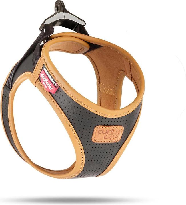 Productafbeelding Curli Harnas Apple Leer, M, Zwart (M, Hond, Algemeen)