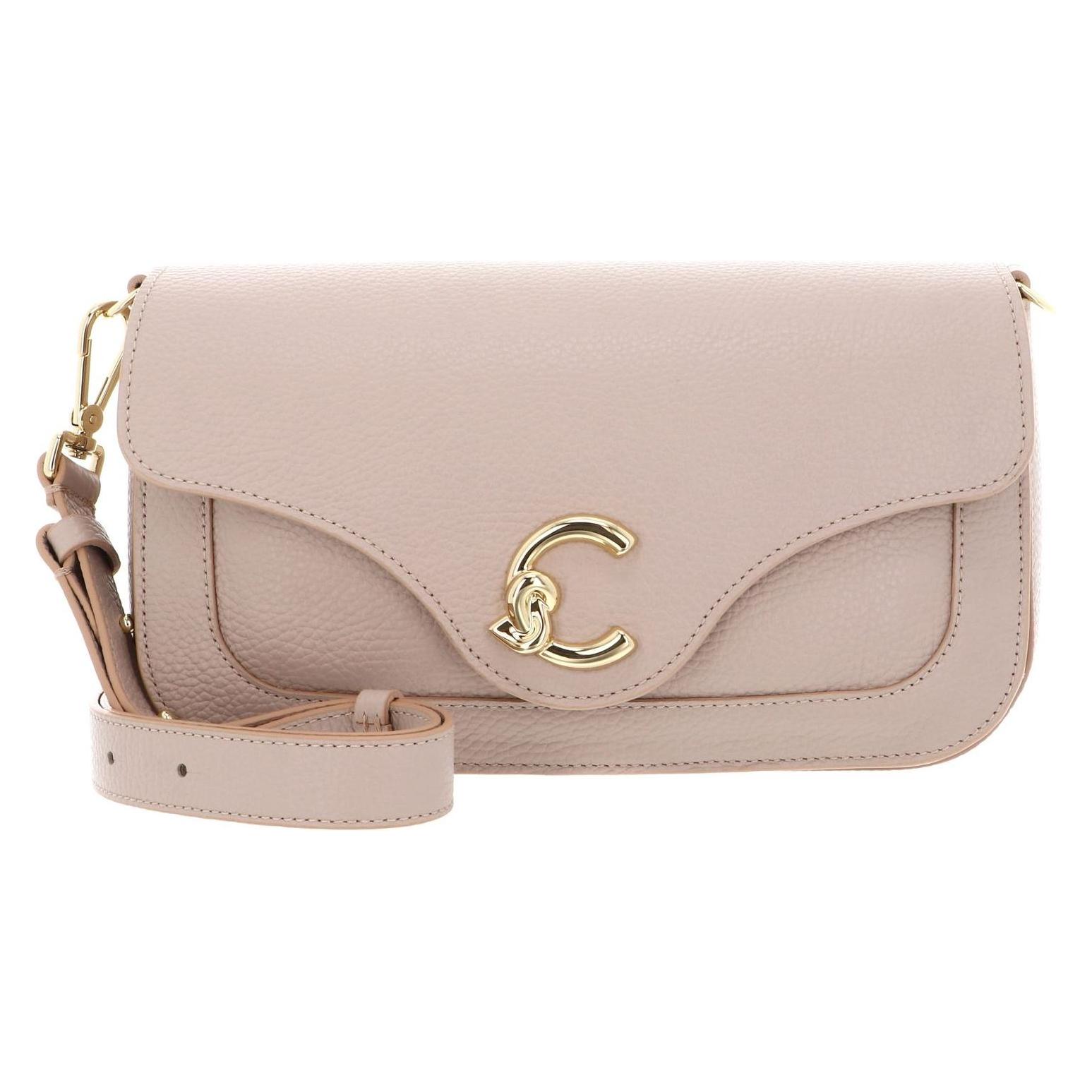 Coccinelle, Damen, Handtasche, C-Me Handbag Grainy Leather, Beige