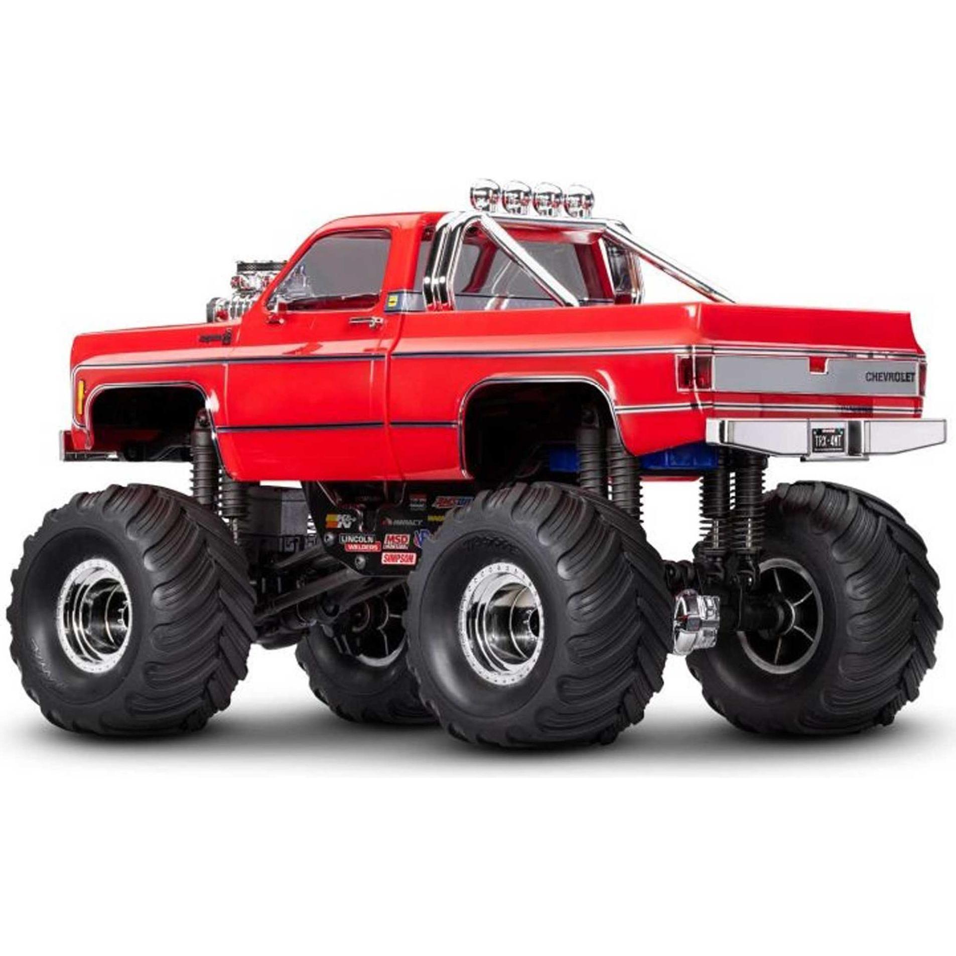 Thumbnail - Traxxas TRX-4MT CHEVY K10 4X4 ROT 1/18 MONSTER-TRUCK RTR BRUSHED, MIT AKKU UND USB LADEGERÄT (RTR Ready-to-Run)
