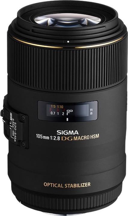 Sigma 105mm, f/2.8 EX DG OS HSM, Canon EF (Canon EF, Canon EF-S, Plein format)