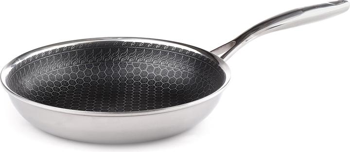 Henssler HSN Poêle en acier inoxydable 20cm (Cocotte + faitout, Acier inoxydable, Aluminium)