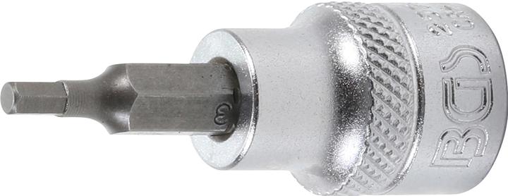 BGS Bit Socket 10 mm (3/8") Drive internal Hexagon 3 mm (3 mm)