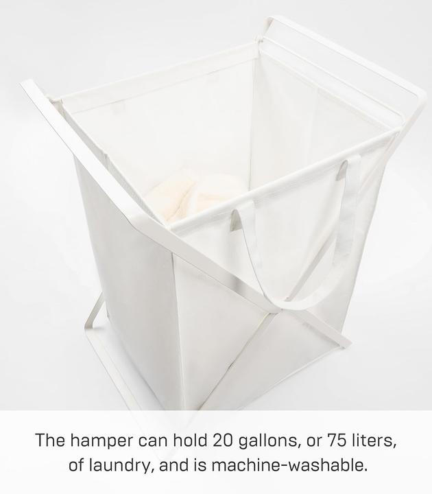 Actual product image Yamazaki Wäschekorb mit herausnehmbarer Tasche TOWER (45 l)
