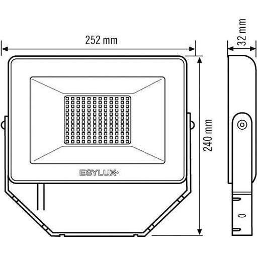Thumbnail - Esylux, Fassadenbeleuchtung, LED-Strahler (5000 lm, IP65)