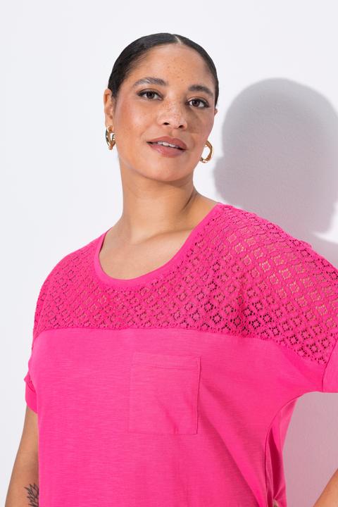 Immagine prodotto Miamoda T-Shirt, A-Linie, Spitzeneinsatz (46)