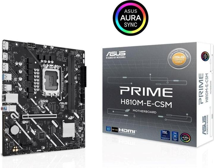 Produktbild ASUS PRIME H810M-E-CSM (LGA 1851, Intel H810, mATX)