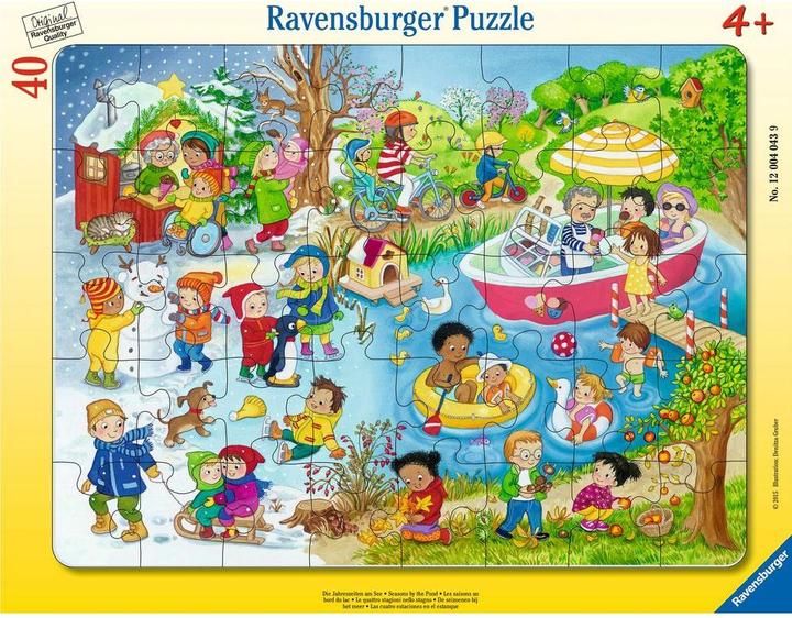 Ravensburger Children's puzzle 30 Teile - Die Jahreszeiten am See (40 Teile)