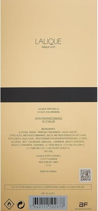 Actual product image Lalique Noir Premier - Or Intemporel (Eau de parfum, 100 ml)