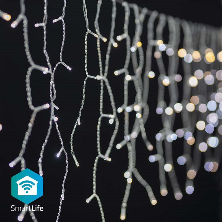 Actual product image Nedis SmartLife Decorative LED | Wi-Fi | Warm to Cool White | 240 LED's | 5.00 m | Android™ / IOS (0.21 m)