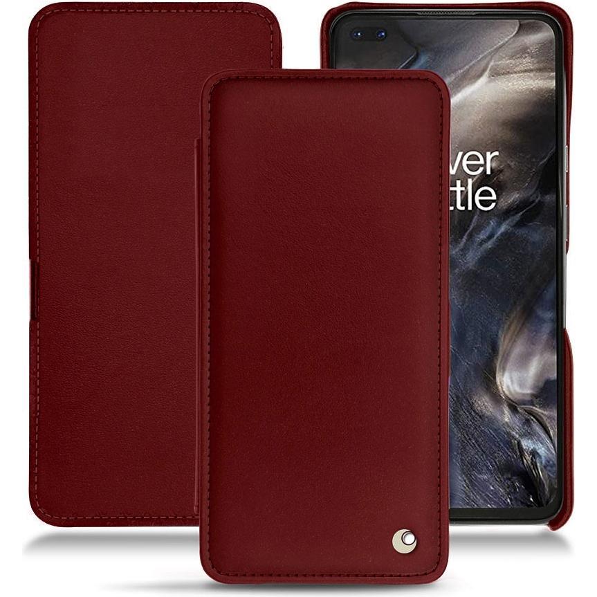 Noreve Lederschutzhülle horizontal (OnePlus Nord), Smartphone Hülle, Rot