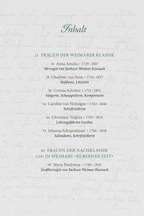 Produktbild Die klugen Frauen von Weimar (Deutsch, Ulrike Müller, 2013)