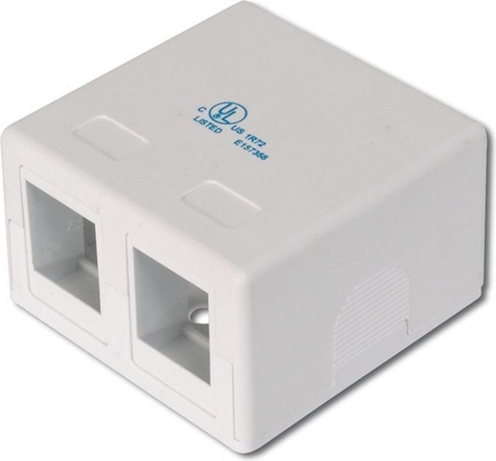 Image du produit Digitus Boîtier de point de consolidation pour 2 modules Keystone (Support de module Keystone)