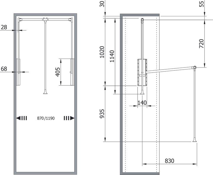 Produktbild Servetto Kleiderlifte professional (1 Stk.)