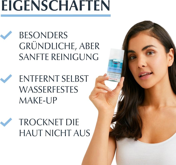 Immagine prodotto Eucerin DermatoCLEAN (HYALURON) Struccante per gli occhi (Struccante, 125 ml)