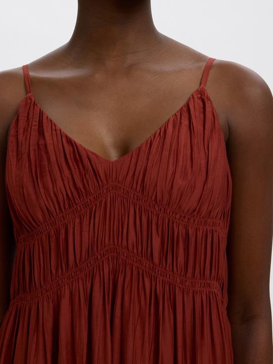 Image du produit Selected V-Ausschnitt Spaghetti Maxikleid (34)
