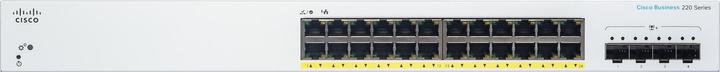 Actual product image Cisco Business 220 Series CBS220-24P-4X (24 ports)