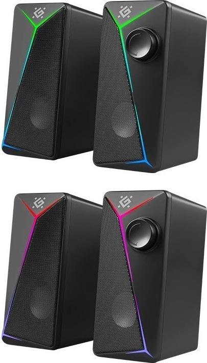 Image du produit Defender GLOSNIKI PC J5 2.0 6W LED USB CZARNE 65965