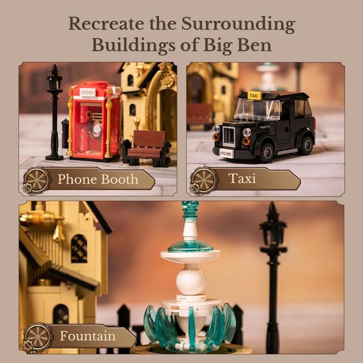 Actual product image Pantasy Steampunk series clock tower