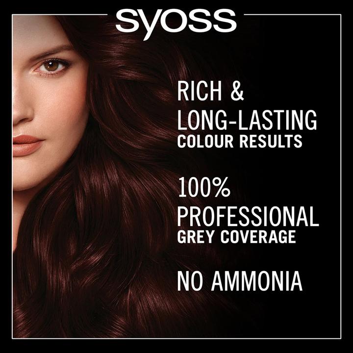 Actual product image Syoss Oleo Intense Permanent Oil Colour - Barva na vlasy 50 ml 3-22 Midnight Bordeaux - (3-22 Midnight Bordeaux)