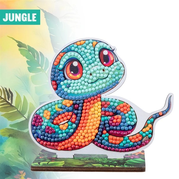 Actual product image Craft Buddy Jungle Schlange, Crystal Art Buddy, ca. 11x8cm