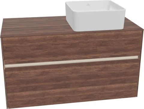 Actual product image Villeroy & Boch Collaro vanity unit 1000x548x500 mm, 2 drawers, for washbasin on the right, C04 (107 x 62 x 57 cm)