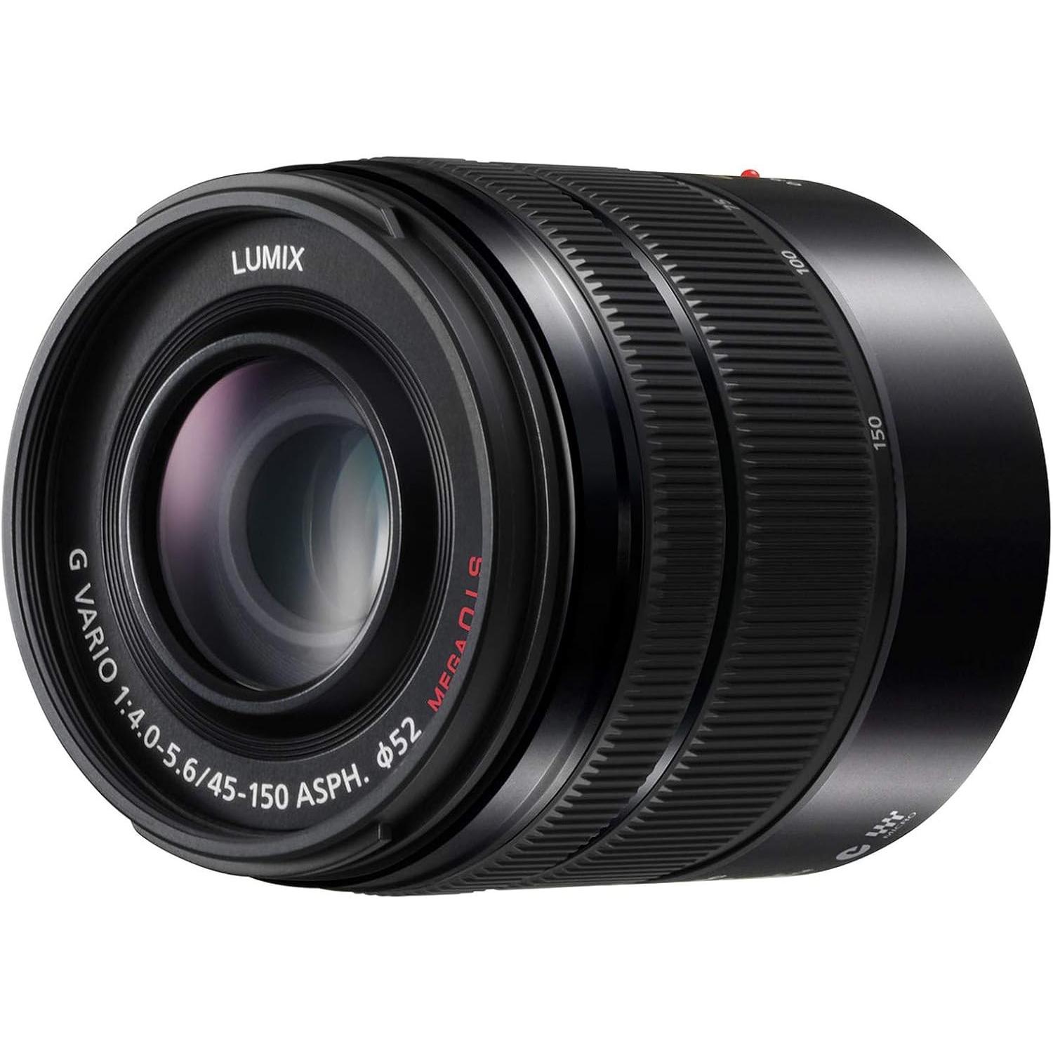 Panasonic 45-150mm f/4.0-5.6 ASPH. Mega O.I.S. (Micro Four Thirds, Micro Four Thirds), Objektiv, Sch