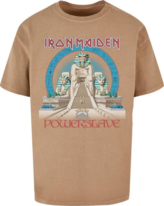 Produktbild Merchcode Powerslave - World Slavery Tour Egpyt Acid Washed Oversize Tee - 190095 (M)