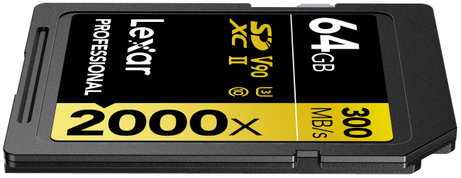 Produktbild Lexar Professional 2000x (64 GB, SDXC, U3, UHS-II)
