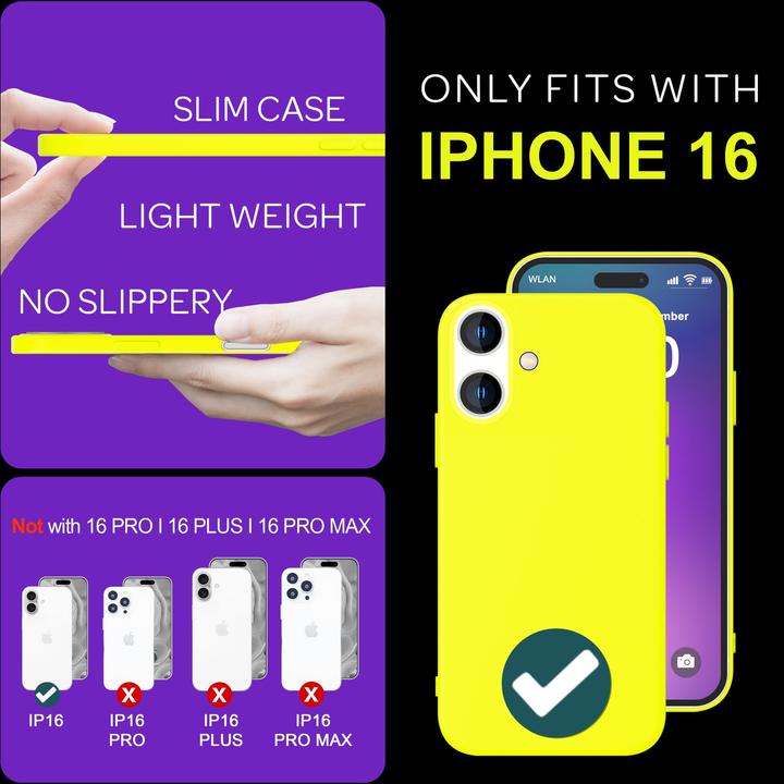 Image du produit Nalia Neon Silicone Cover (Apple iPhone 16)