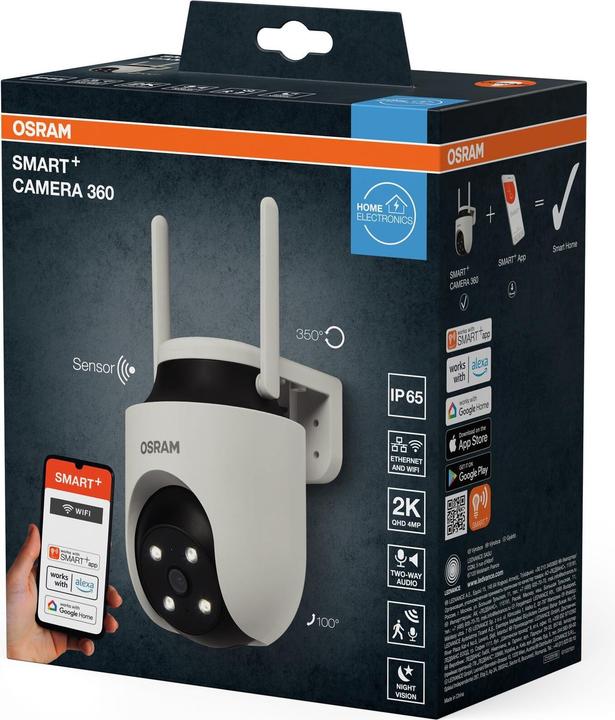 Produktbild Osram SMART+ WIFI OUTDOOR CAMERA 360 White