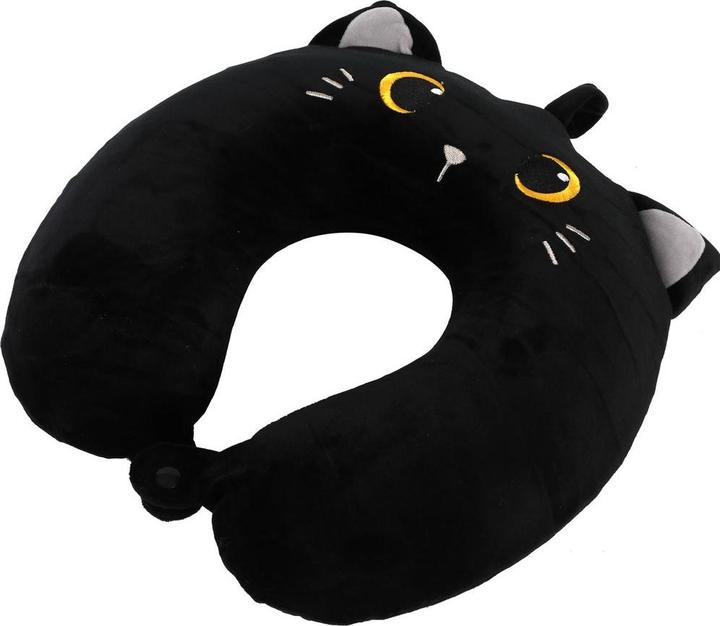 Actual product image i-Total Black Cat (Head & neck pillow)